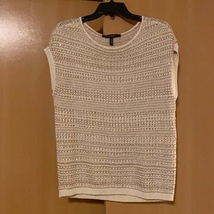 White House Black Market Short Sleeve Sweater